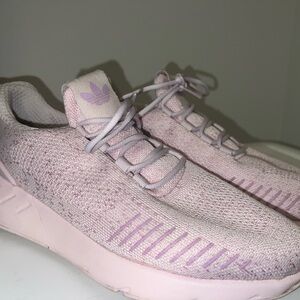 Adidas Women's Light Pink Knit Sneakers